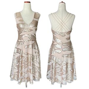 MissTeen Rose Gold Sequin Party Dress